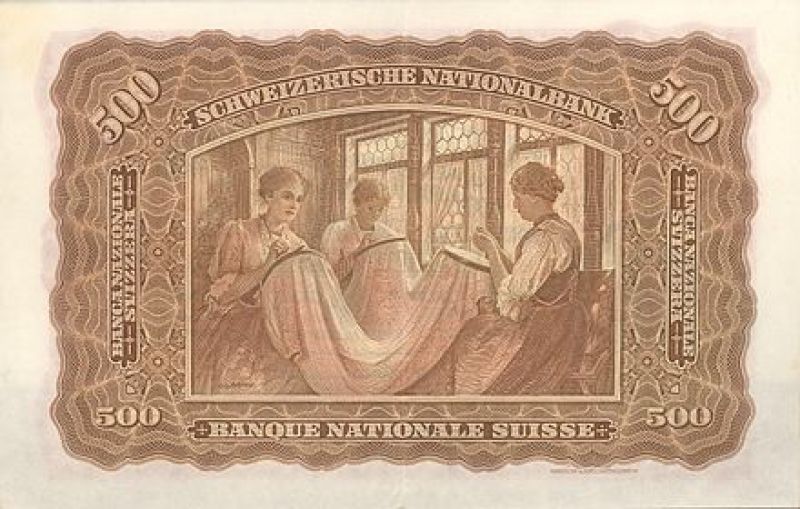 Billet Suisse de 500 Francs de 1911